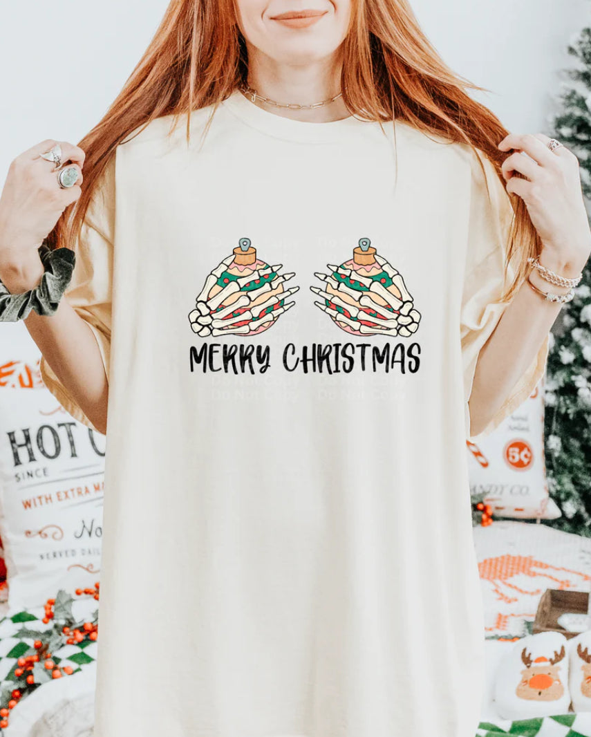 Skelly Ornament Boobs Christmas- ADULT