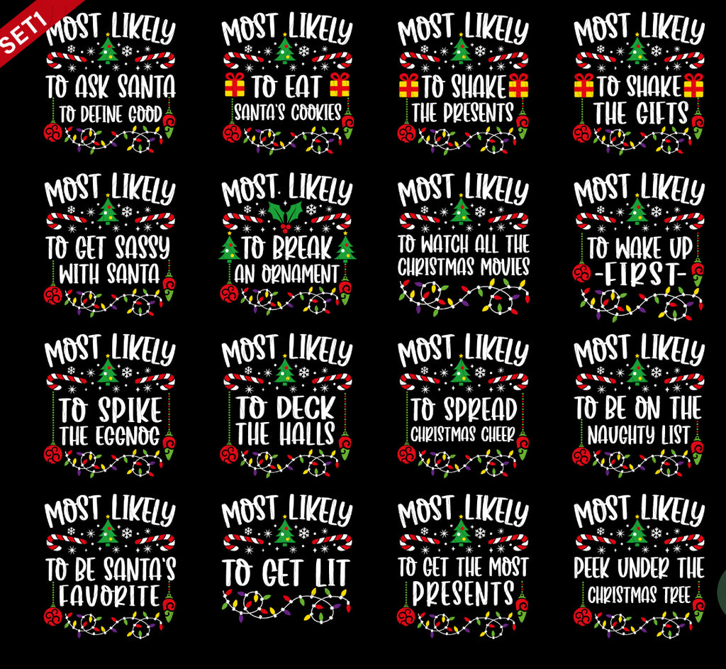 Most Likely Christmas Version One- ADULT