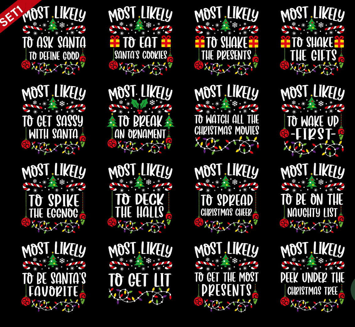 Most Likely Christmas Version One- ADULT