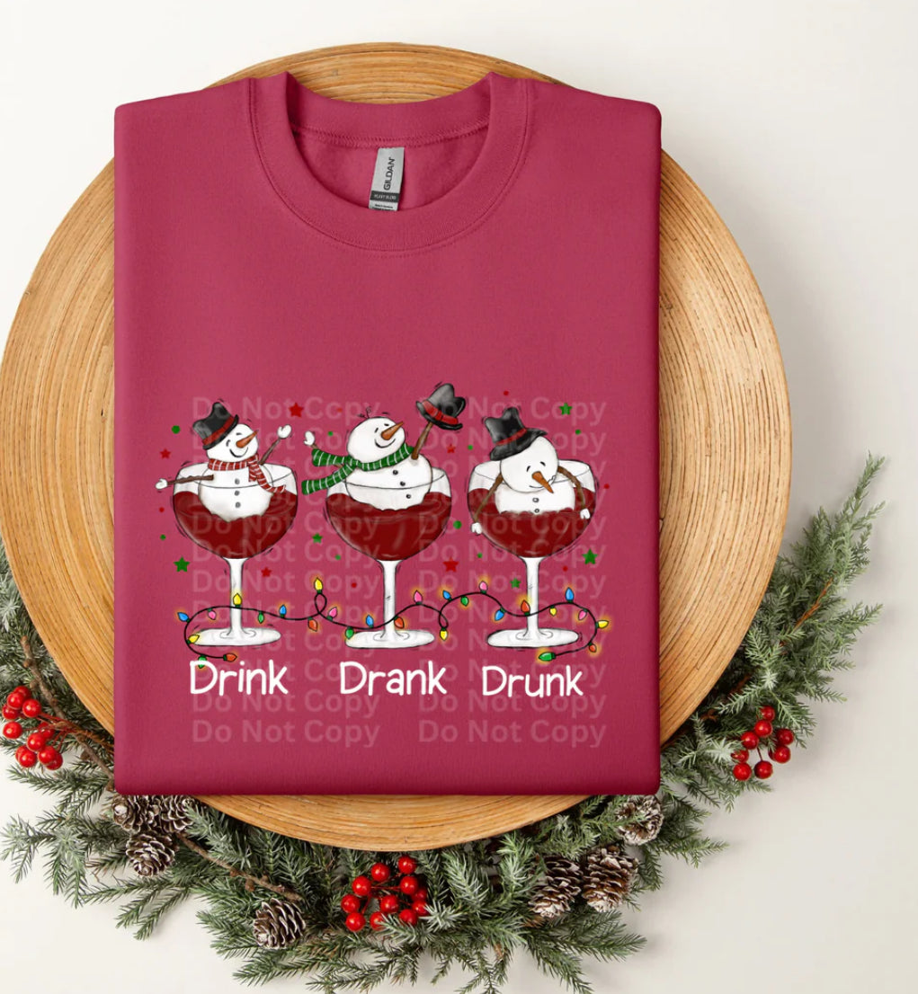 Snowman Dranks Christmas- ADULT