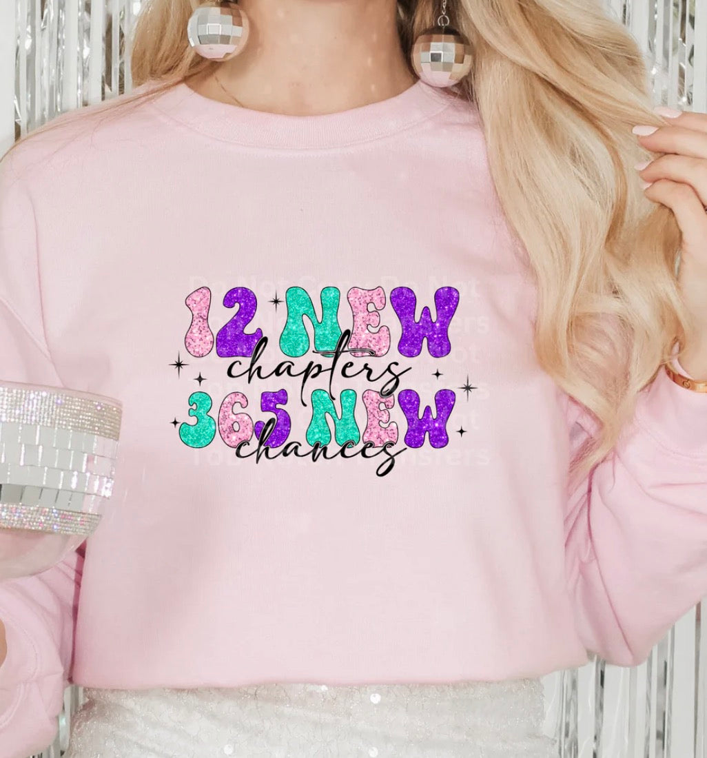 Teal New Year New Chapters Chances Faith-ADULT