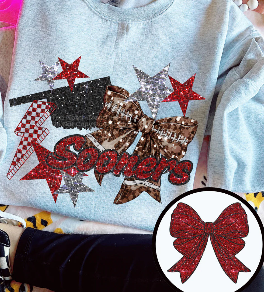 Sooner Faux Glitter-ADULT