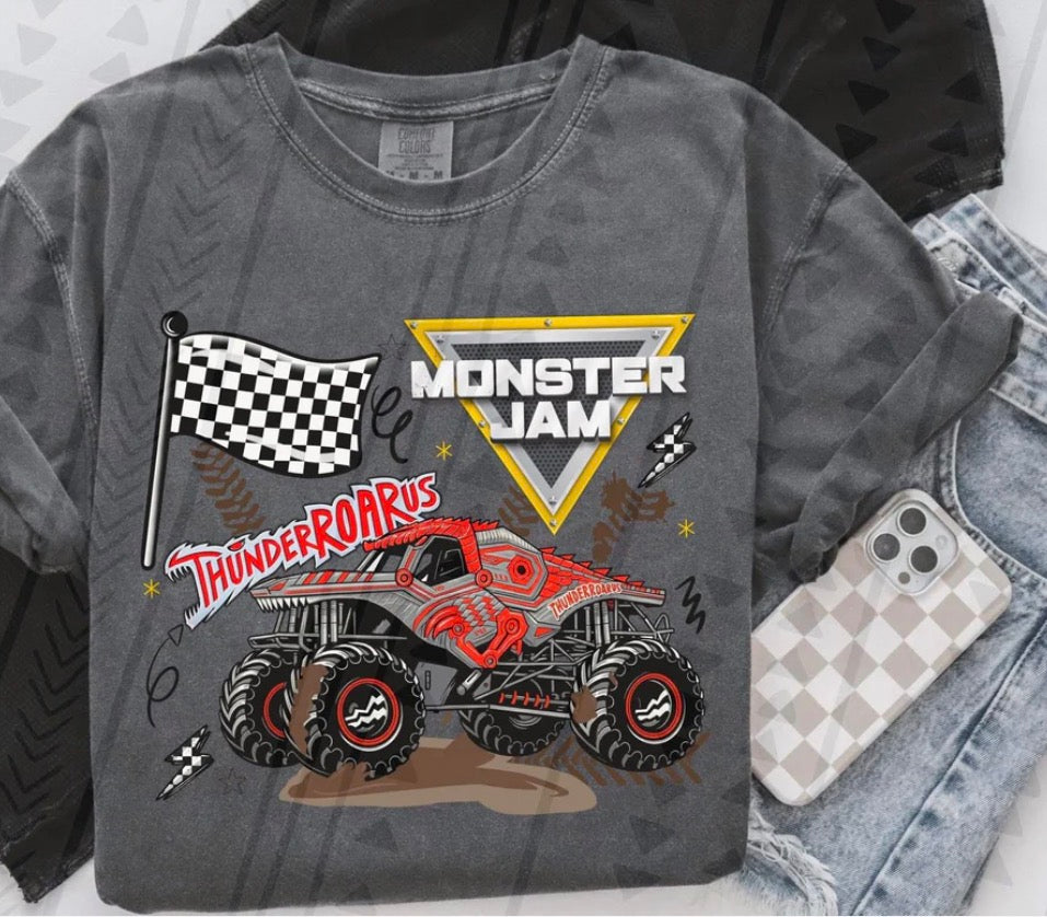 Monster J Race Flag Truck-YOUTH