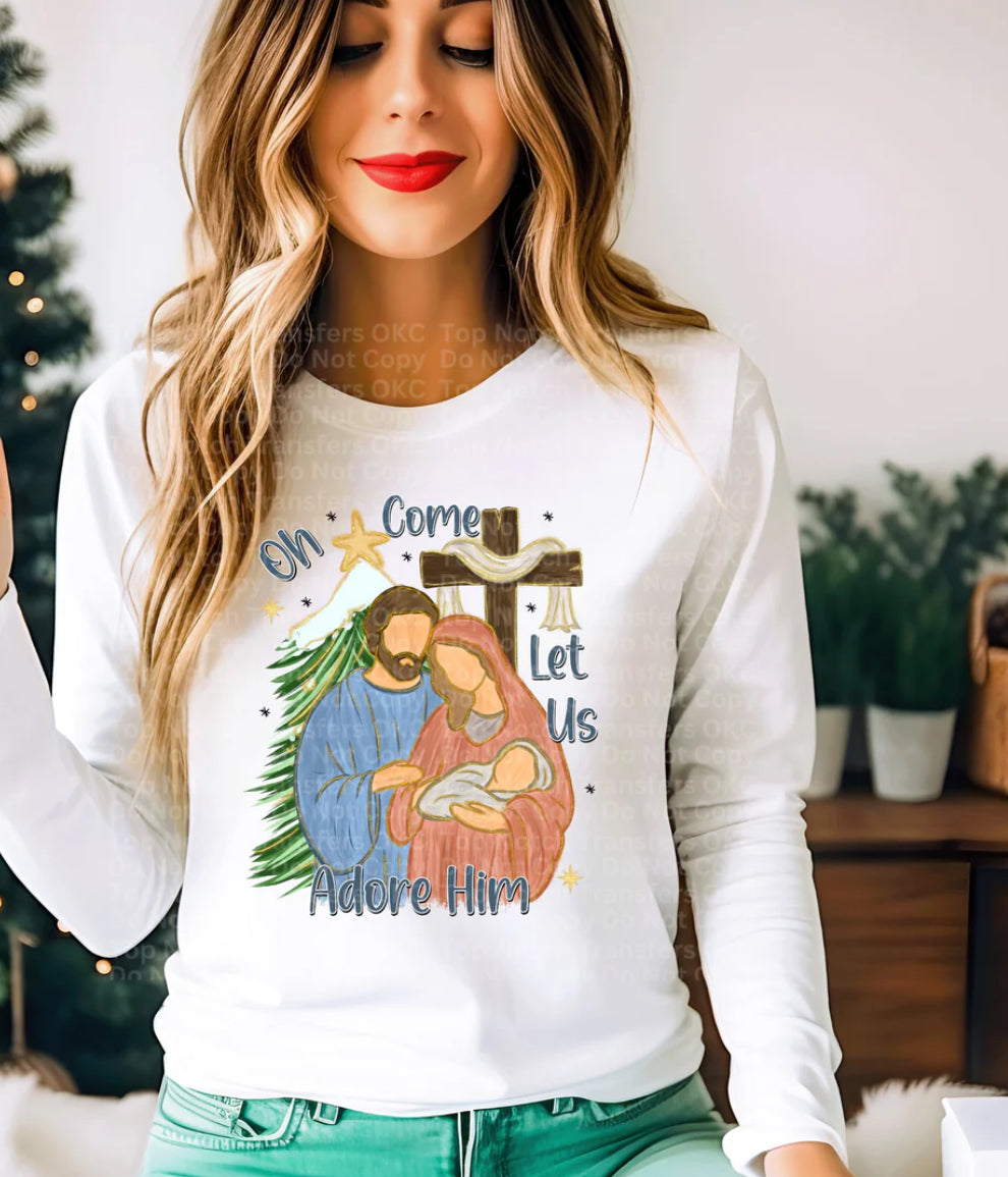 Let Us Adore Him Christmas- ADULT