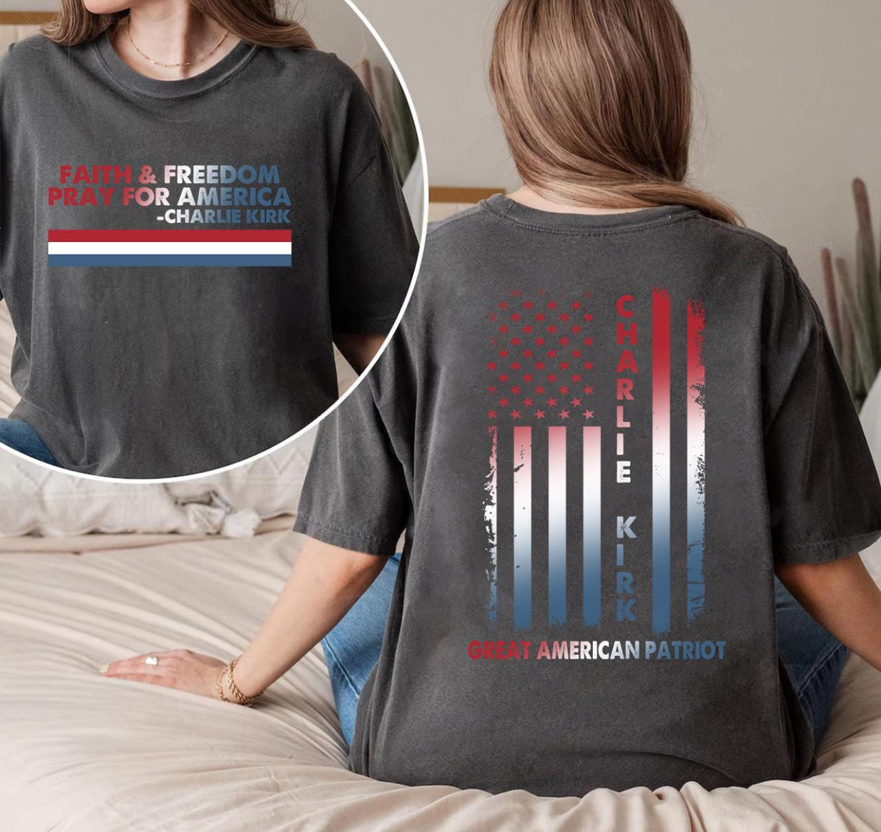 Flag Charlie Kirk-ADULT