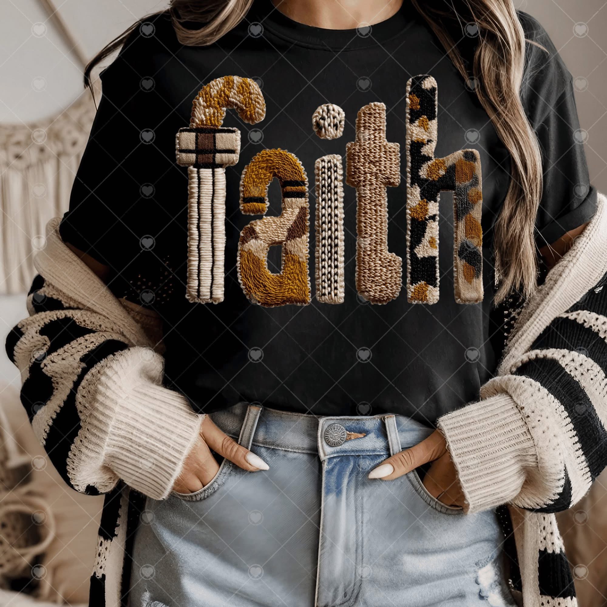 Faith Faux Patterned-ADULT