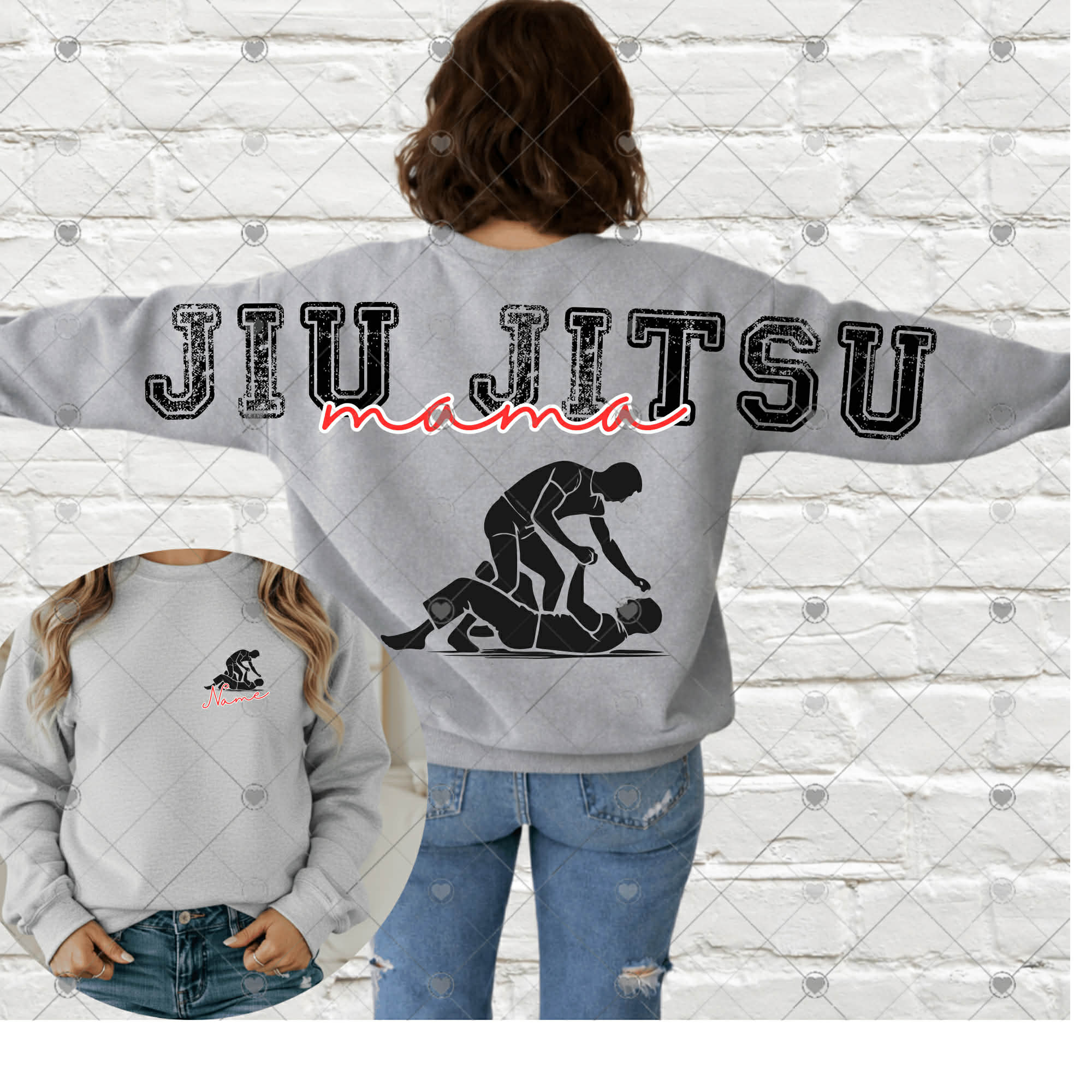 Jiu Jitsu Mama Boy Full Back Custom -ADULT