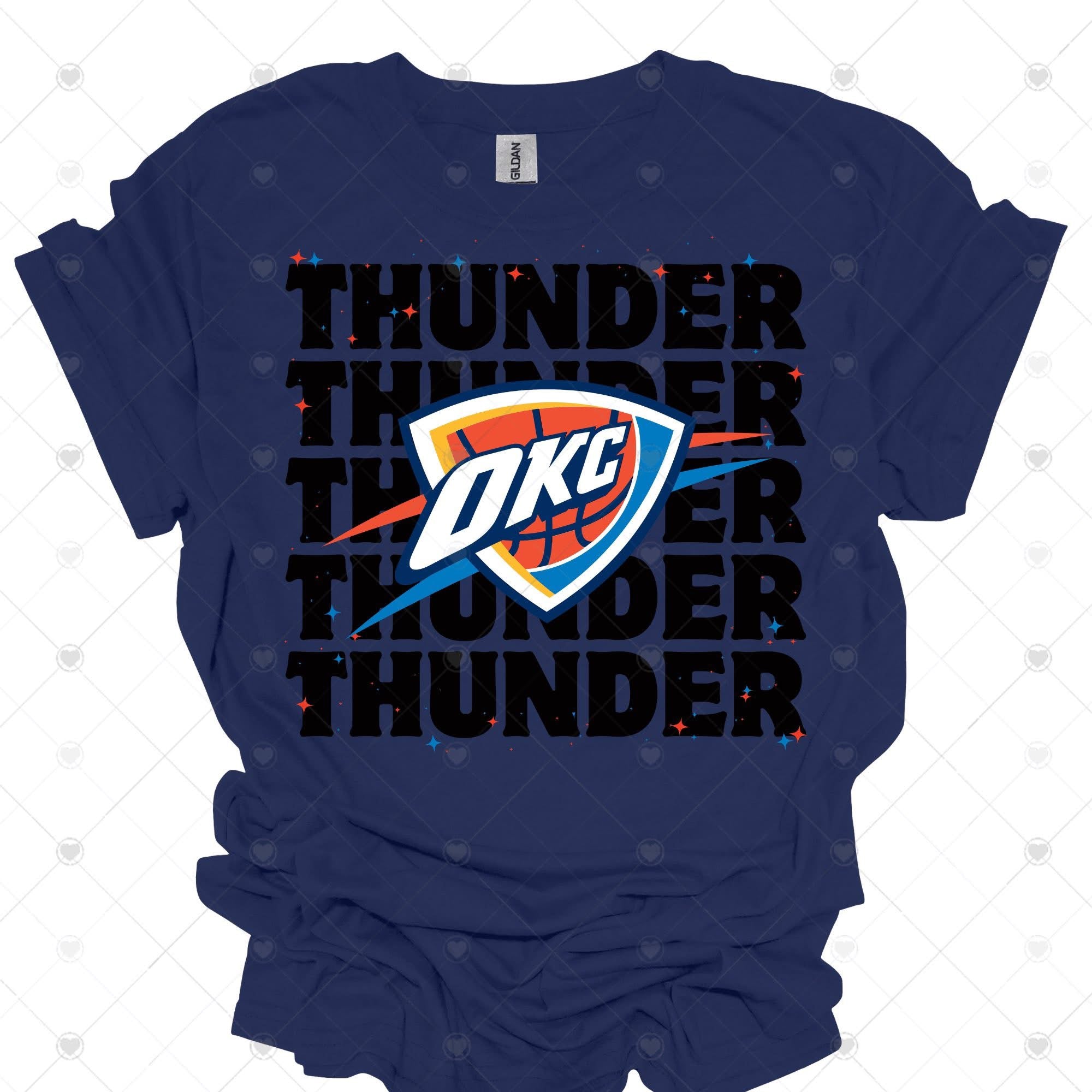 Thund Bold Stack OKC Basketball-ADULT