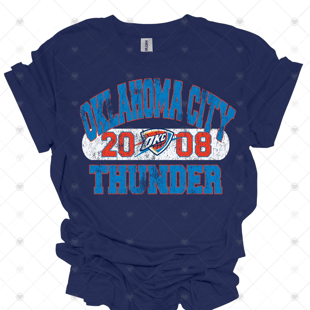 Thund Distress OKC Basketball-ADULT