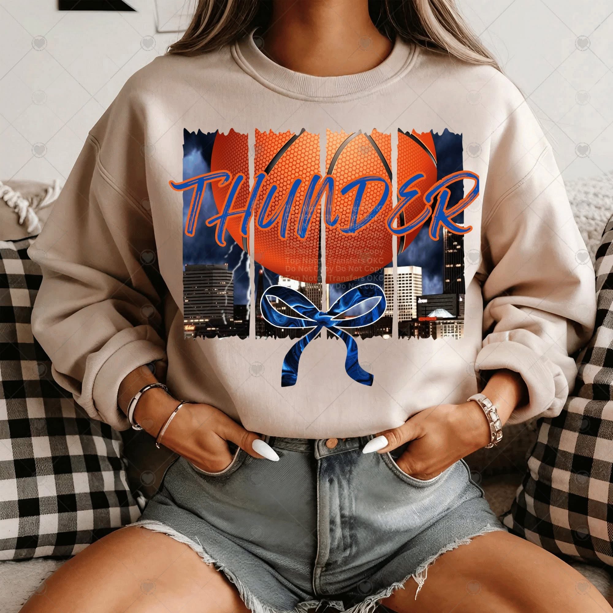 Thund Ball Bow OKC Basketball-ADULT