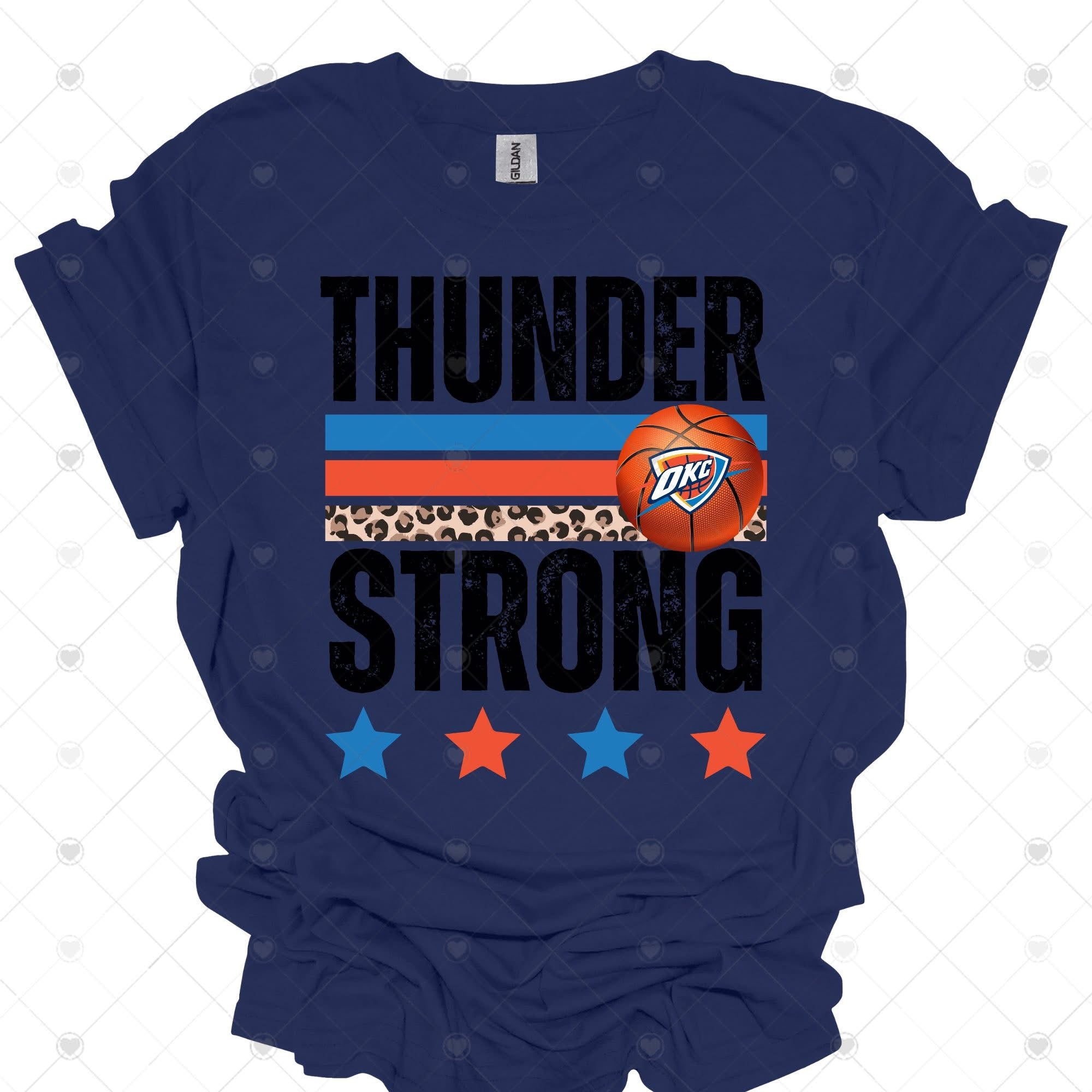 Thund Stripe OKC Basketball-ADULT