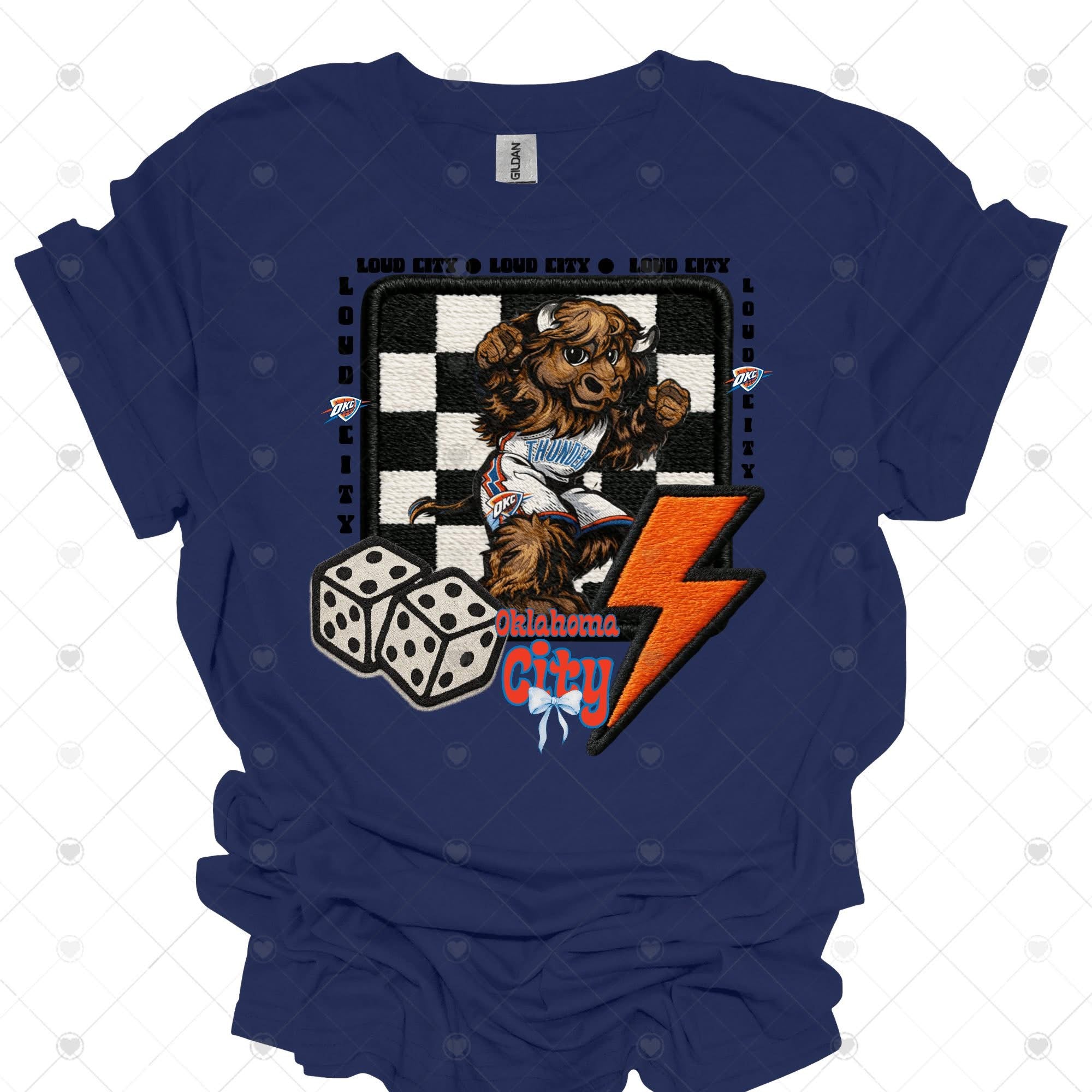 Thund Checker OKC Basketball-ADULT