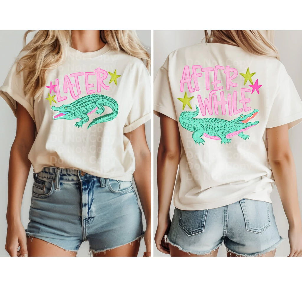Gator OR Crocodile SINGLE IMAGE Animal Pun-ADULT