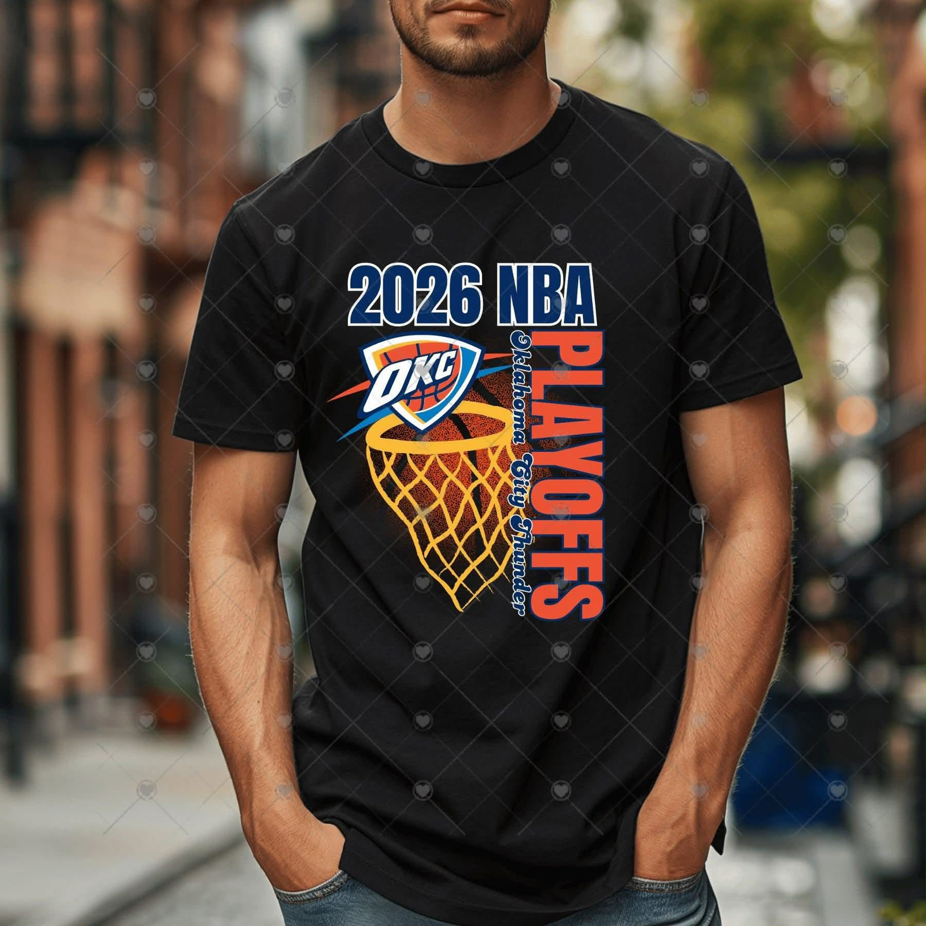 Playoffs Net 2026 Thund OKC Basketball-ADULT
