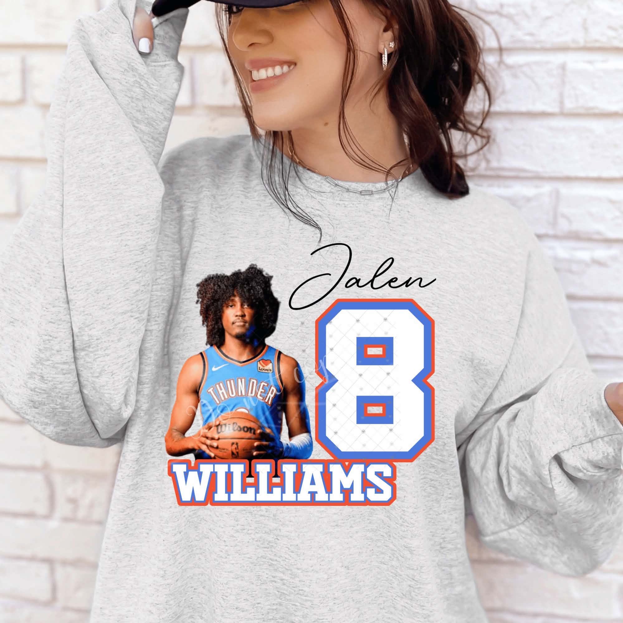Thund Williams Number OKC Basketball-ADULT