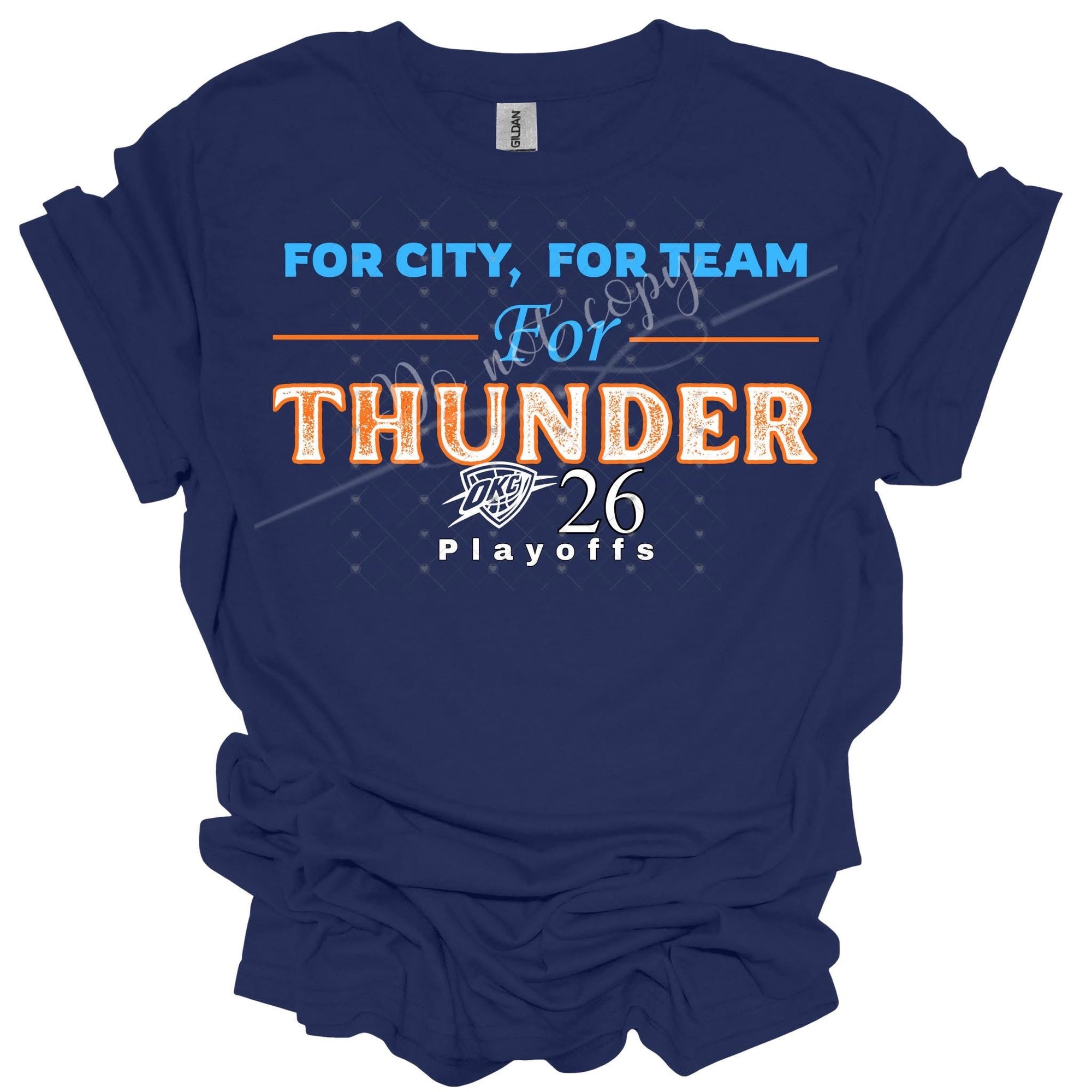 For City For Team For Thund OKC Basketball-ADULT