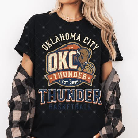 Vintage Hue Thund OKC Basketball-ADULT