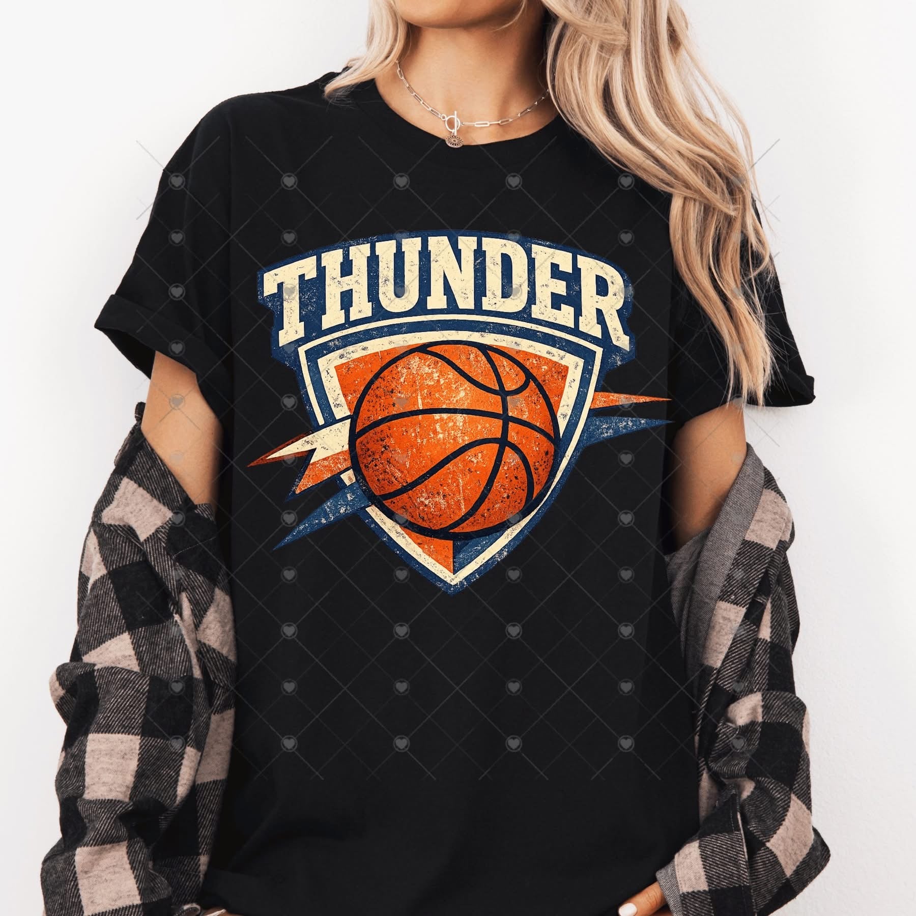Ball Logo Thund OKC Basketball-ADULT