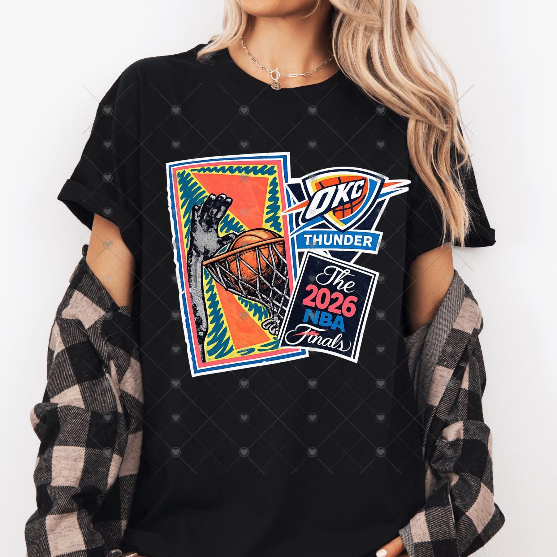 2026 Finals Stamp Thund OKC Basketball-ADULT