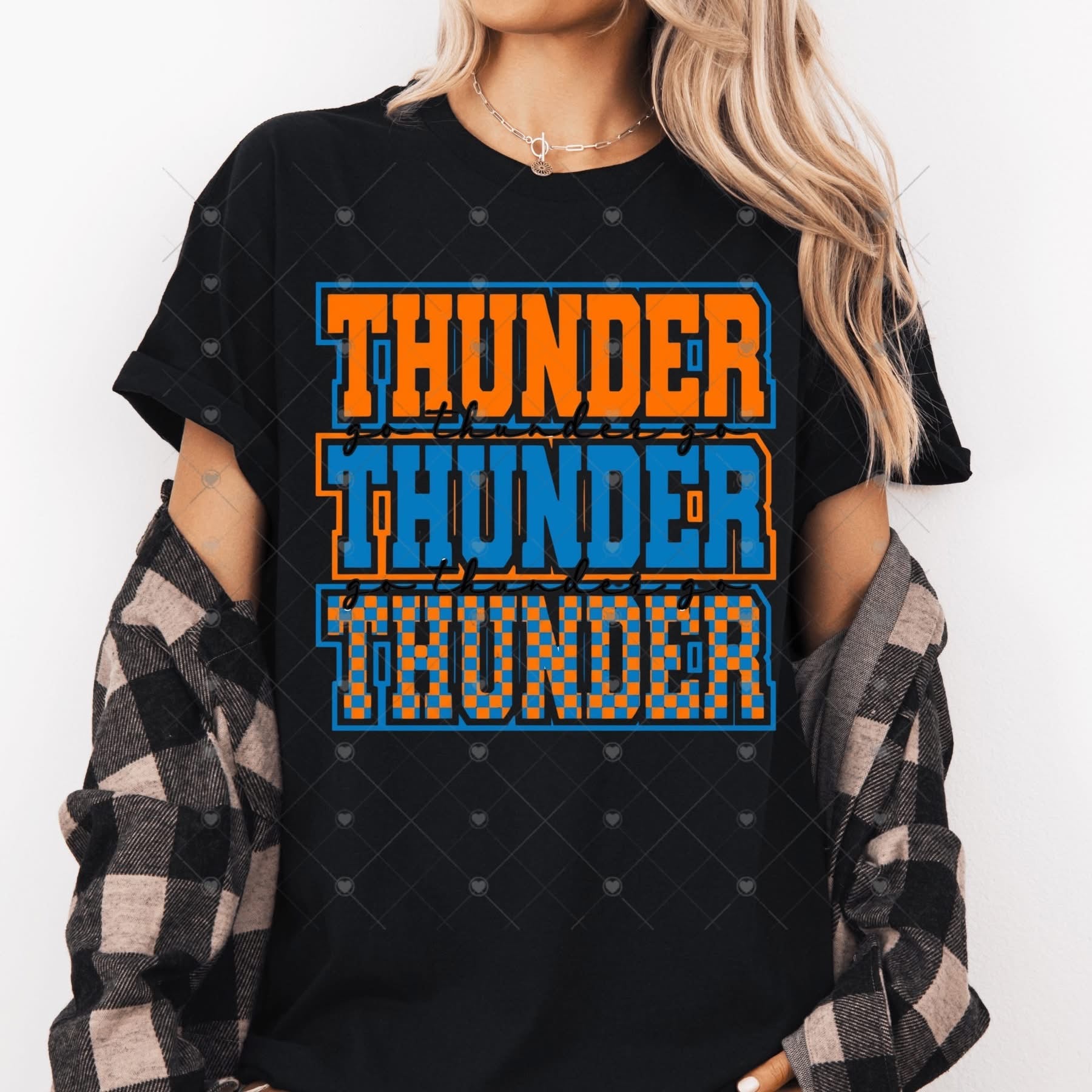 Stack Checker Thund OKC Basketball-ADULT