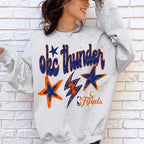 Blue Faux Glitz Thund OKC Basketball-ADULT