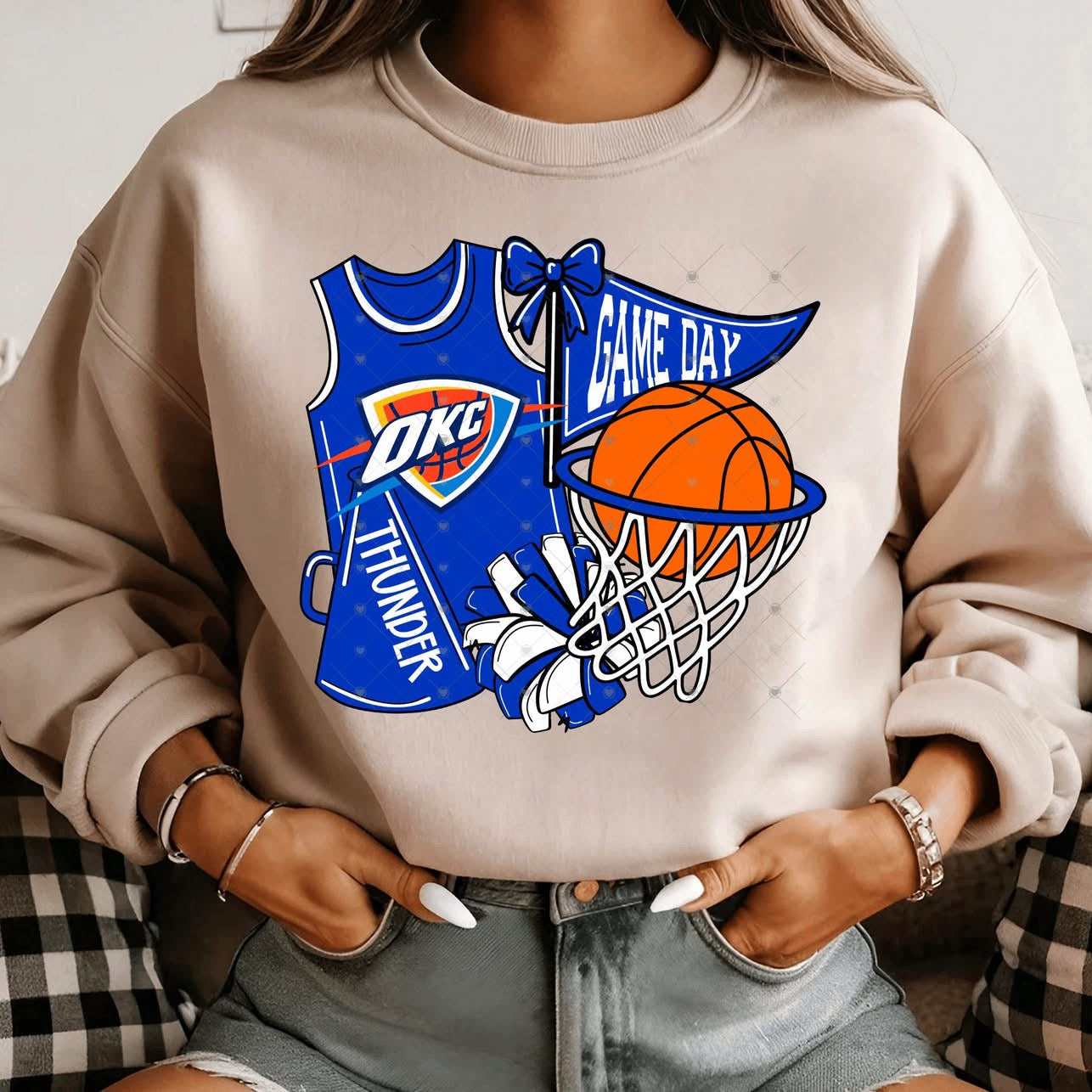 Jersey Thund OKC Basketball-ADULT