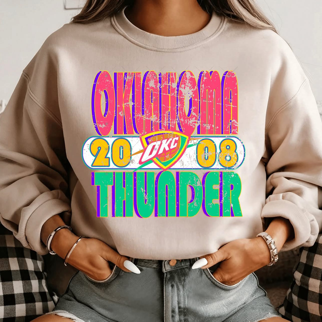 Neon 2008 Thund OKC Basketball-ADULT
