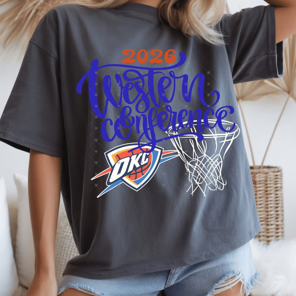 Western Conference Thund OKC Basketball-ADULT