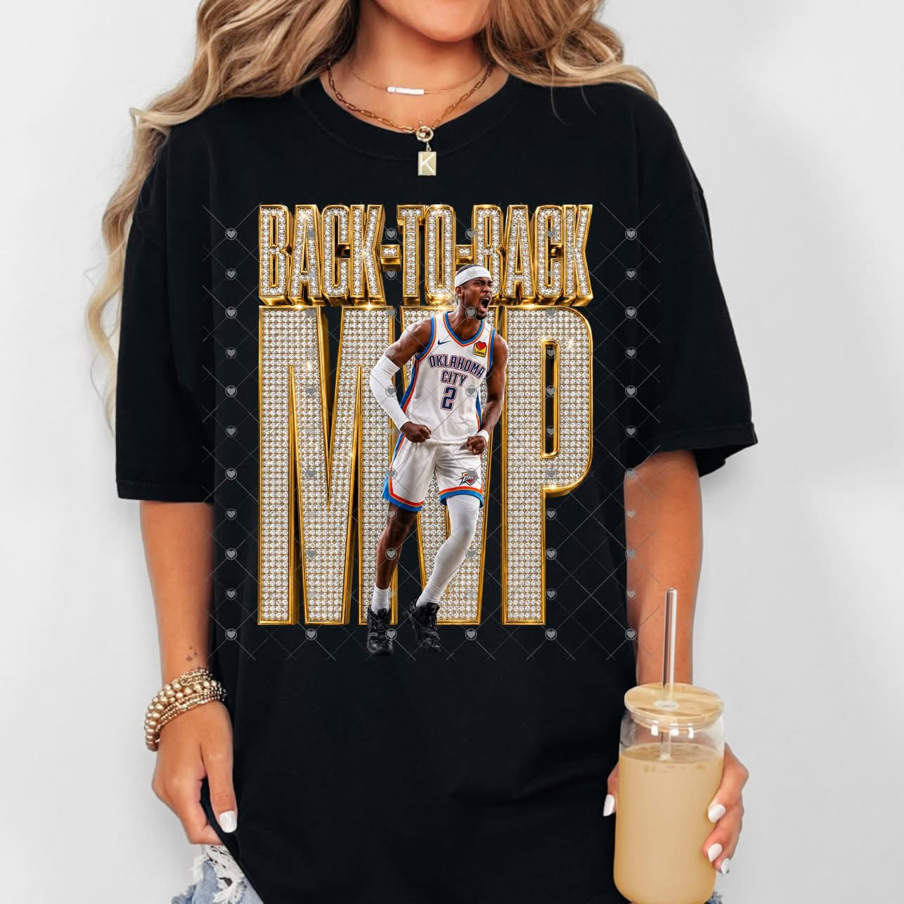 Shai SGA Back to Back MVP Thund OKC Basketball-ADULT