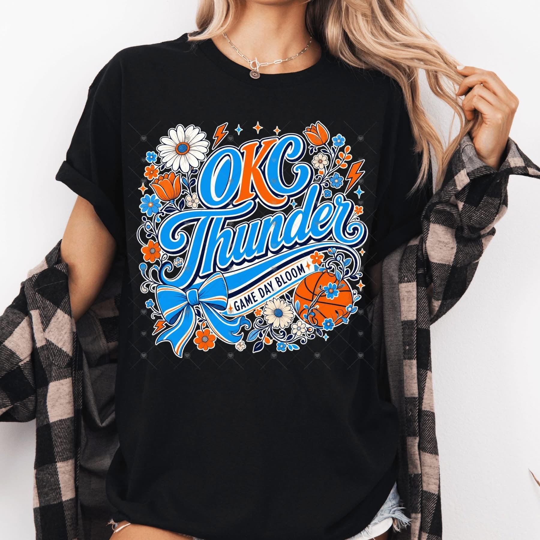 Thund Bloom Ball OKC Basketball-ADULT