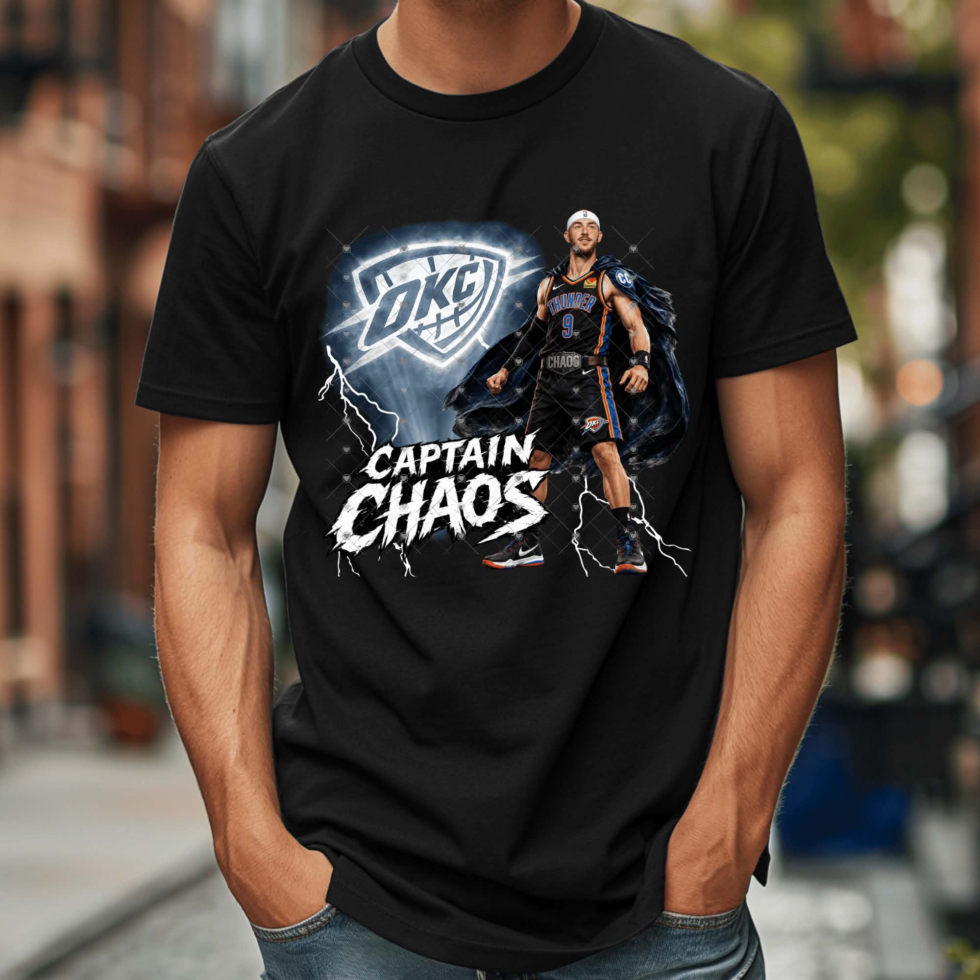 Captain Choas Caruso Thund OKC Basketball-ADULT