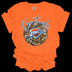 Leopard Faux Rhinestone Ball Thund OKC Basketball-ADULT