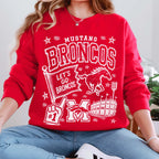 Mustang Bronco Bleacher Collage-ADULT