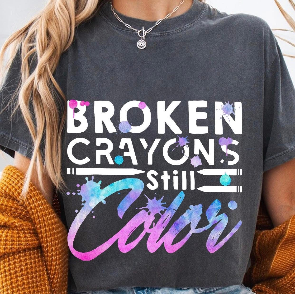 Suicide Awareness Crayons-ADULT