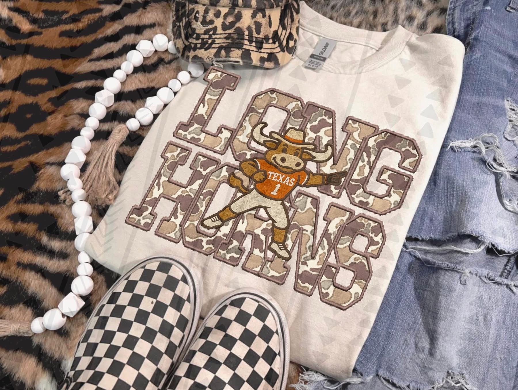 Longhorns Camo -ADULT