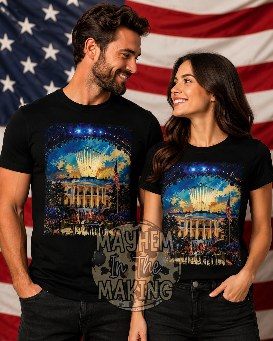Merica Whitehouse Fight Ring-ADULT