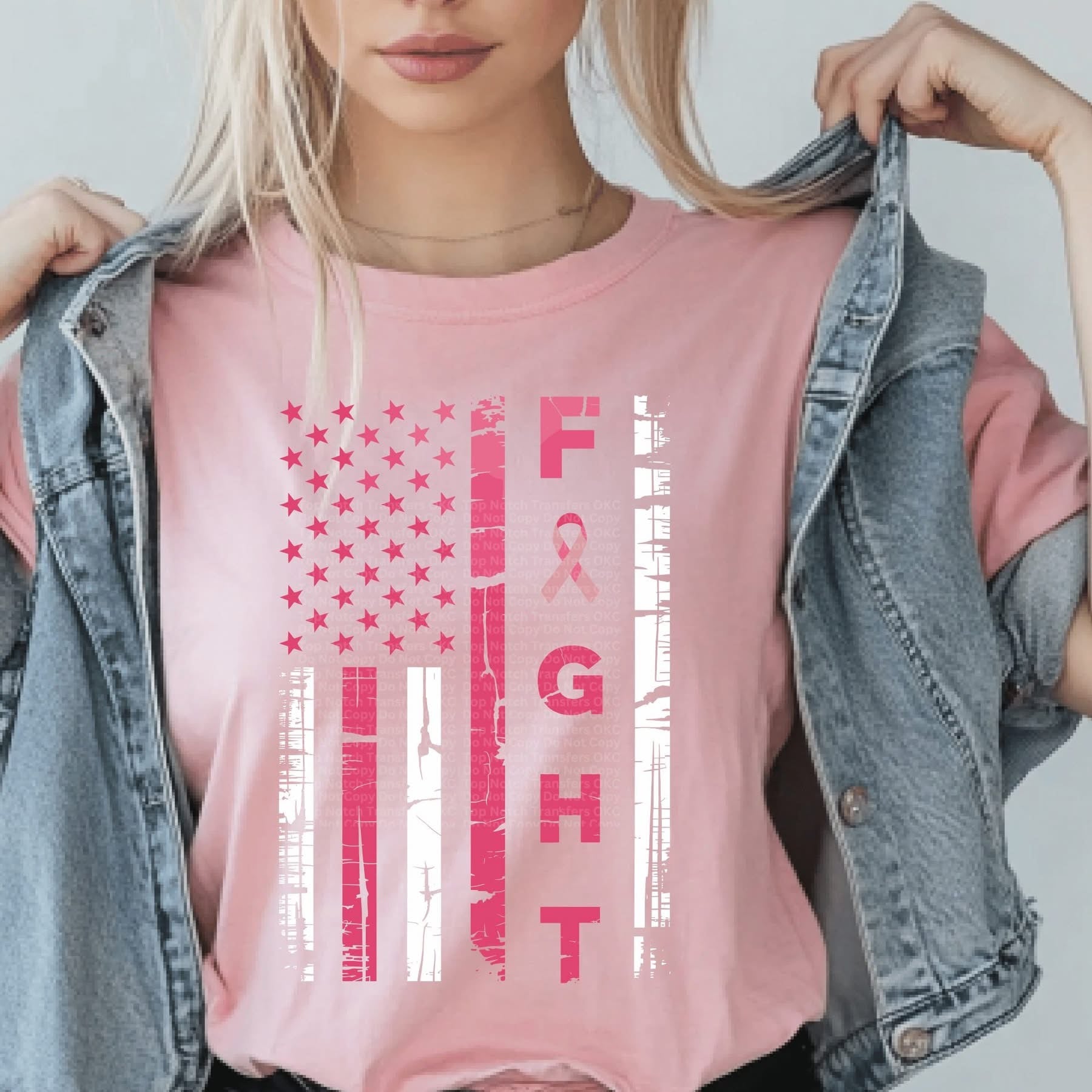 Breast Cancer Awareness Fight Flag- ADULT