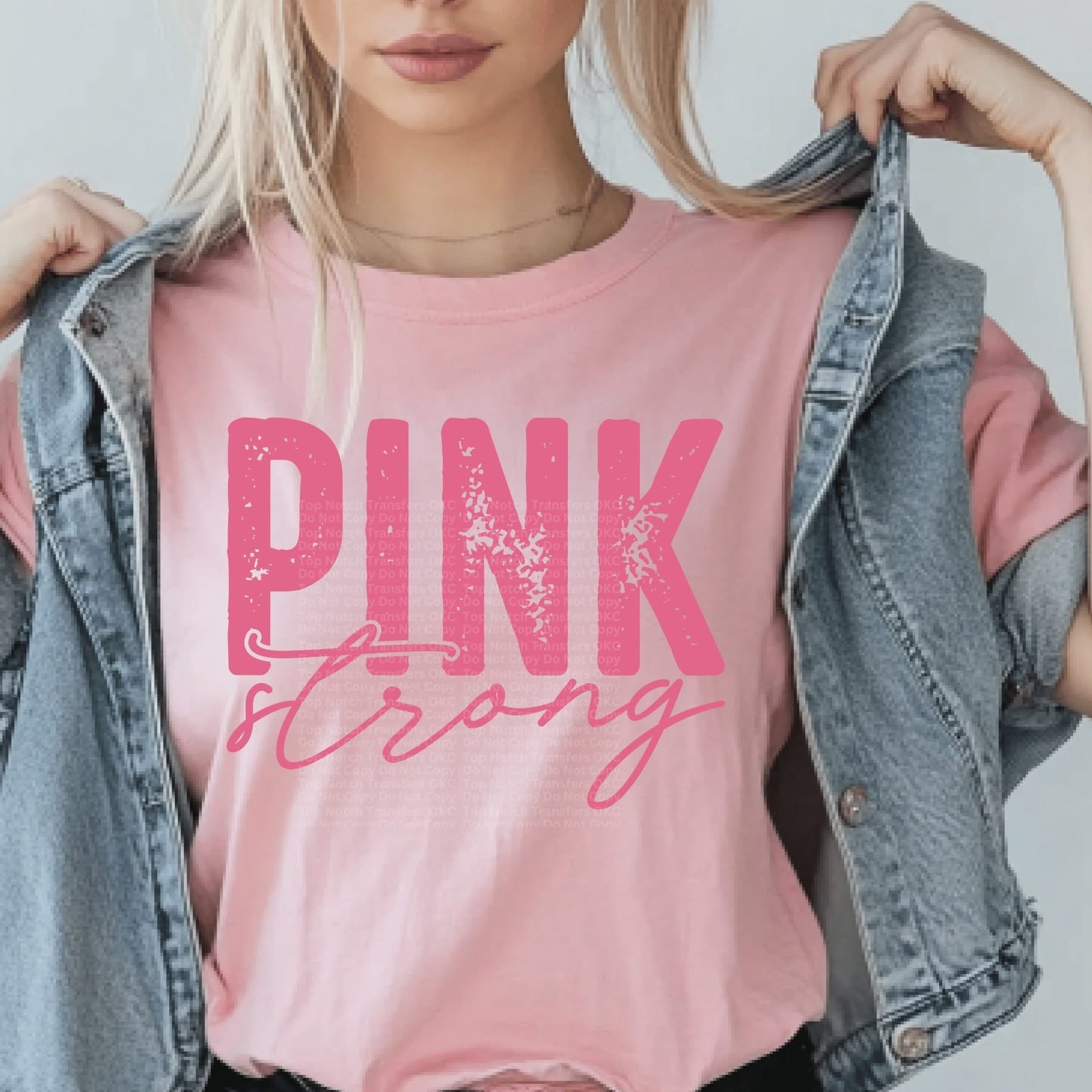 Breast Cancer Awareness Pink Strong- ADULT