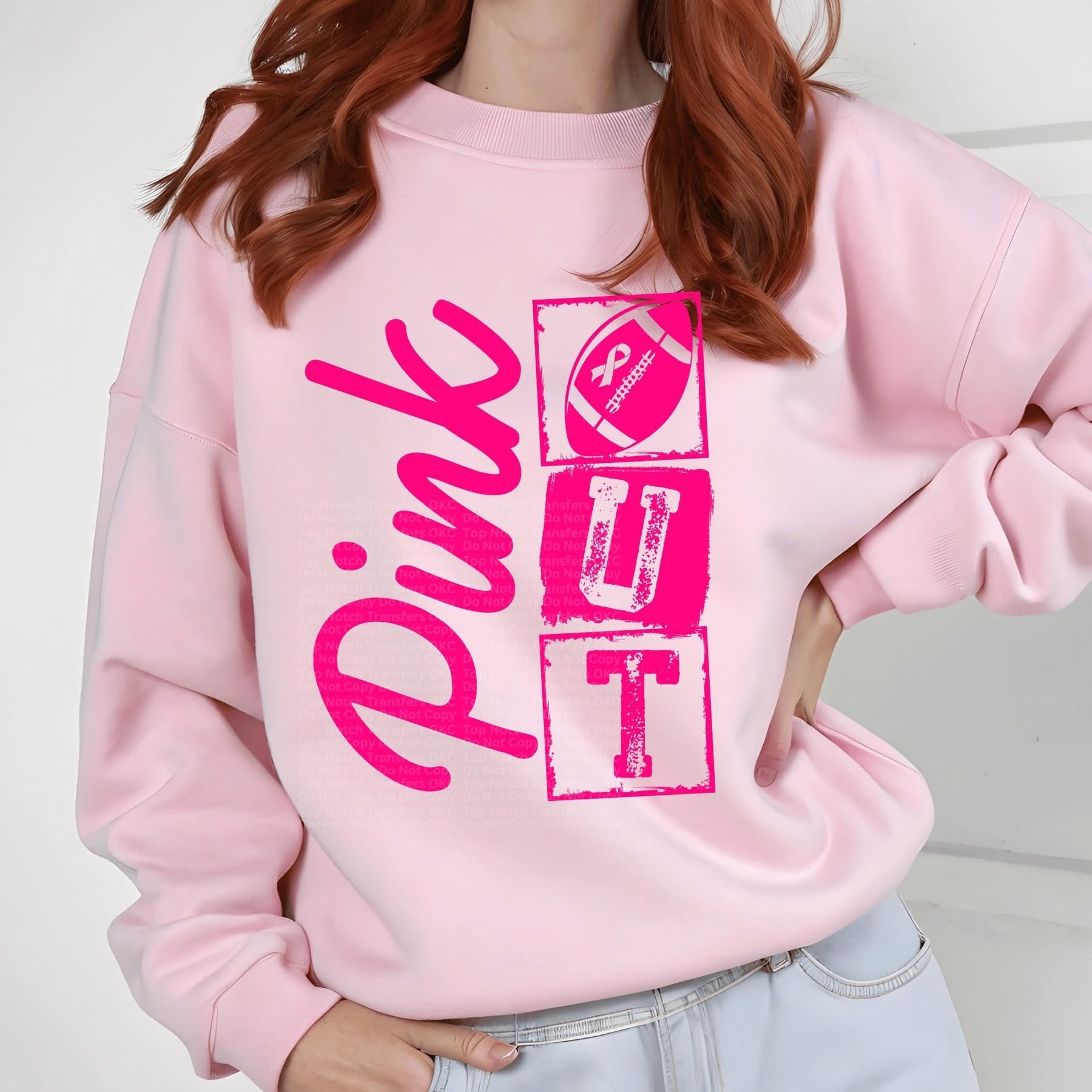 Breast Cancer Awareness Football Pink Out- ADULT