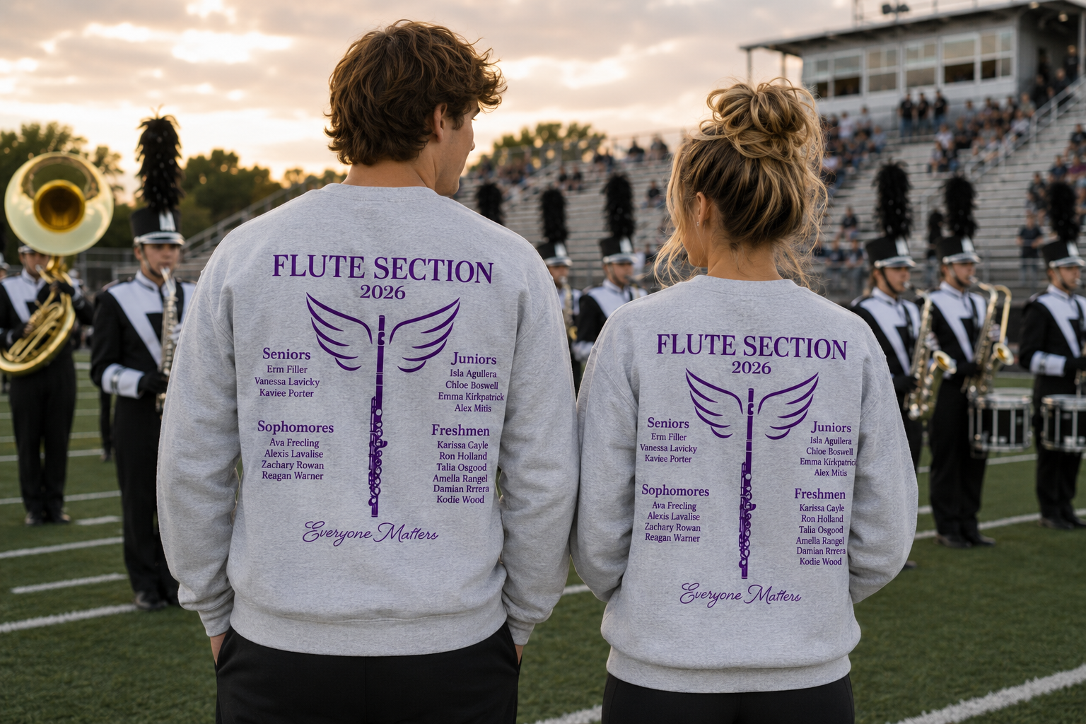 *EXCLUSIVE DESIGN* Yukon Flute Custom Front and Back -ADULT
