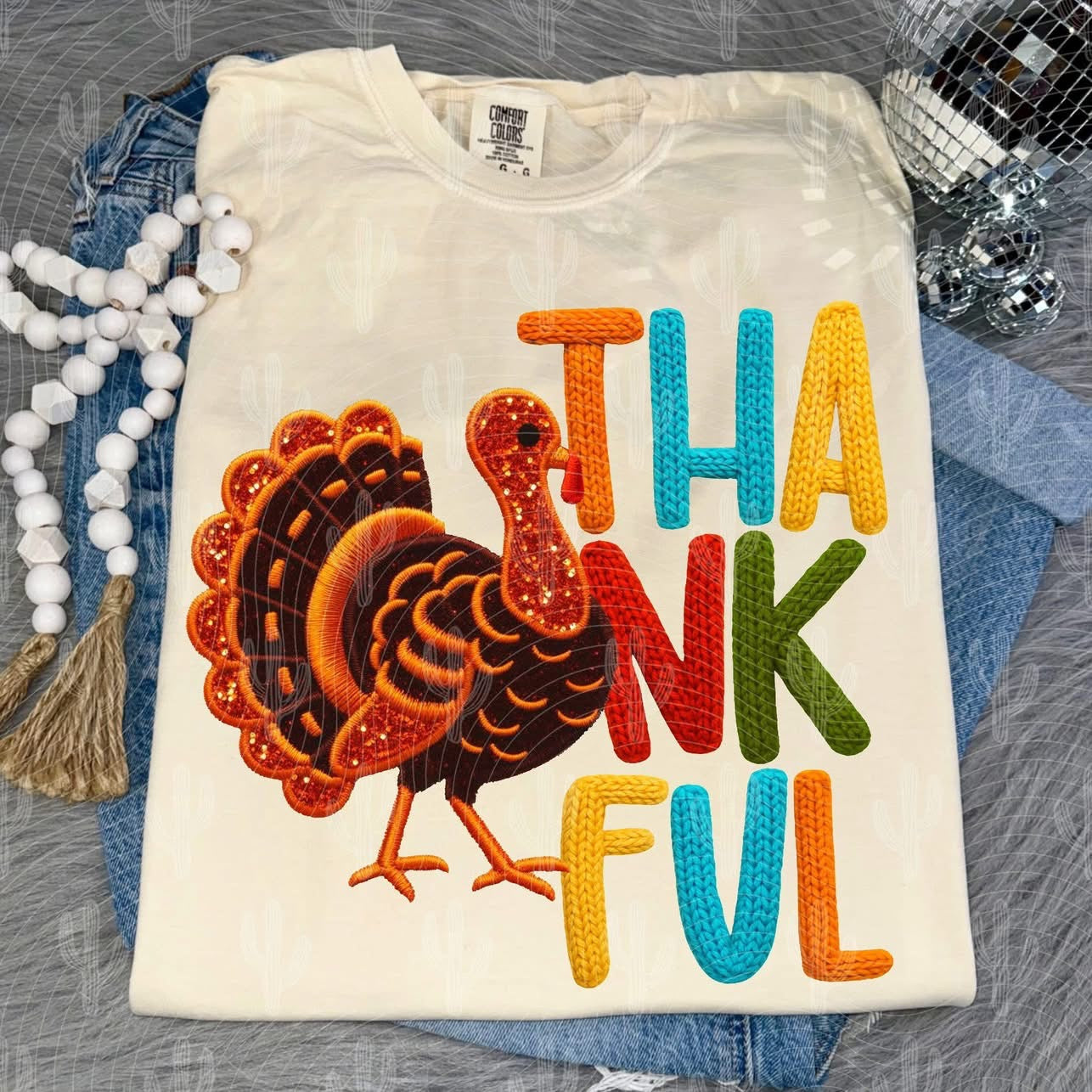 Yarn Thankful Turkey- ADULT