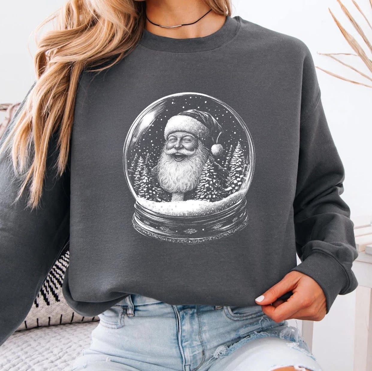 Vintage Globe Santa- ADULT