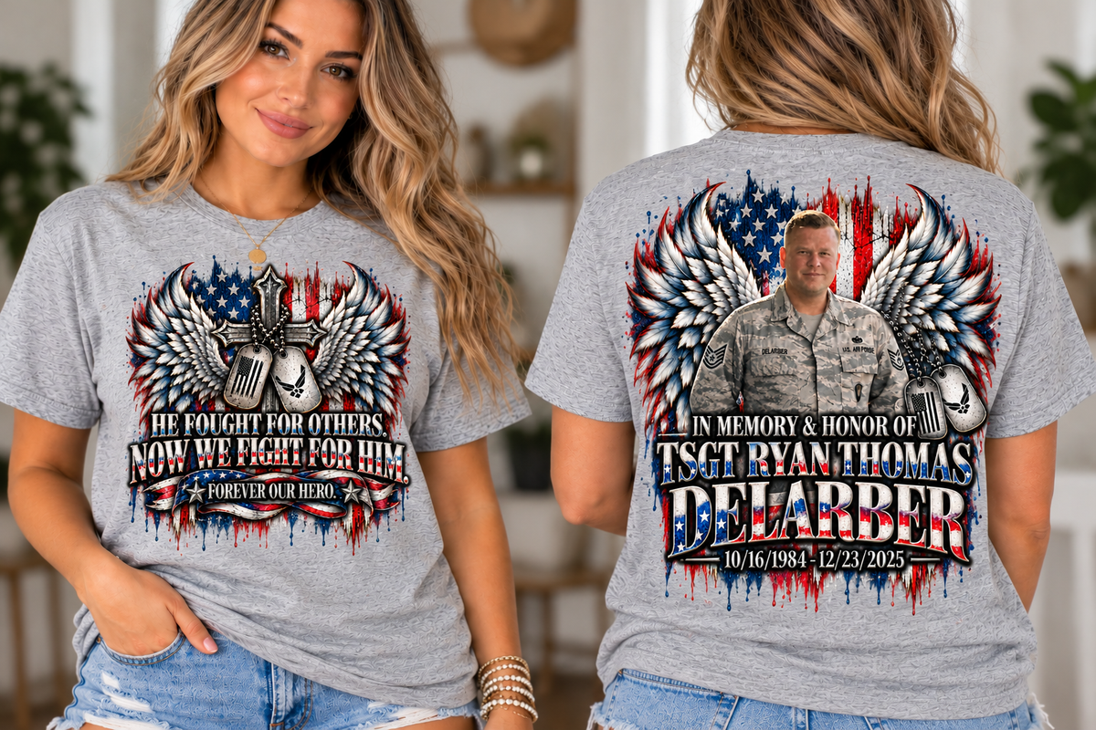 *EXCLUSIVE DESIGN* Ryan DeLarber Memorial Front and Back -ADULT