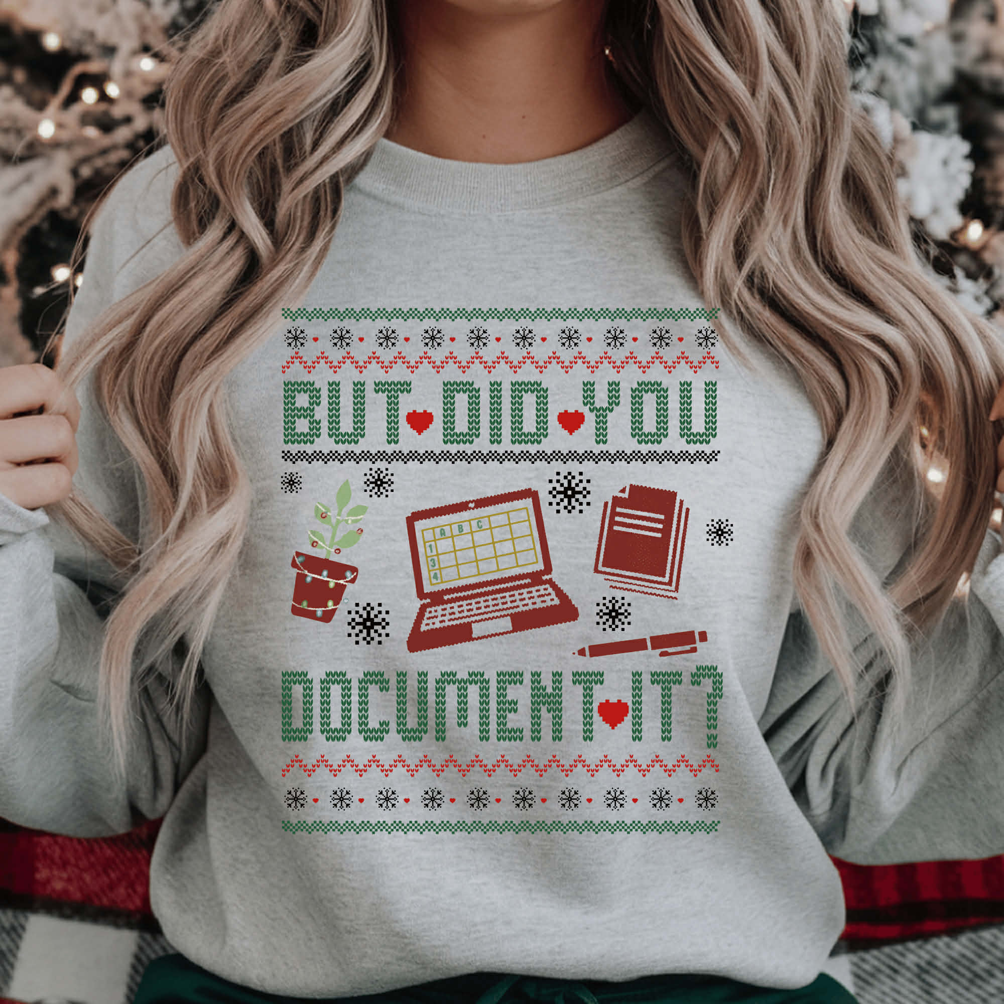 Document Workplace Christmas Sweater - ADULT