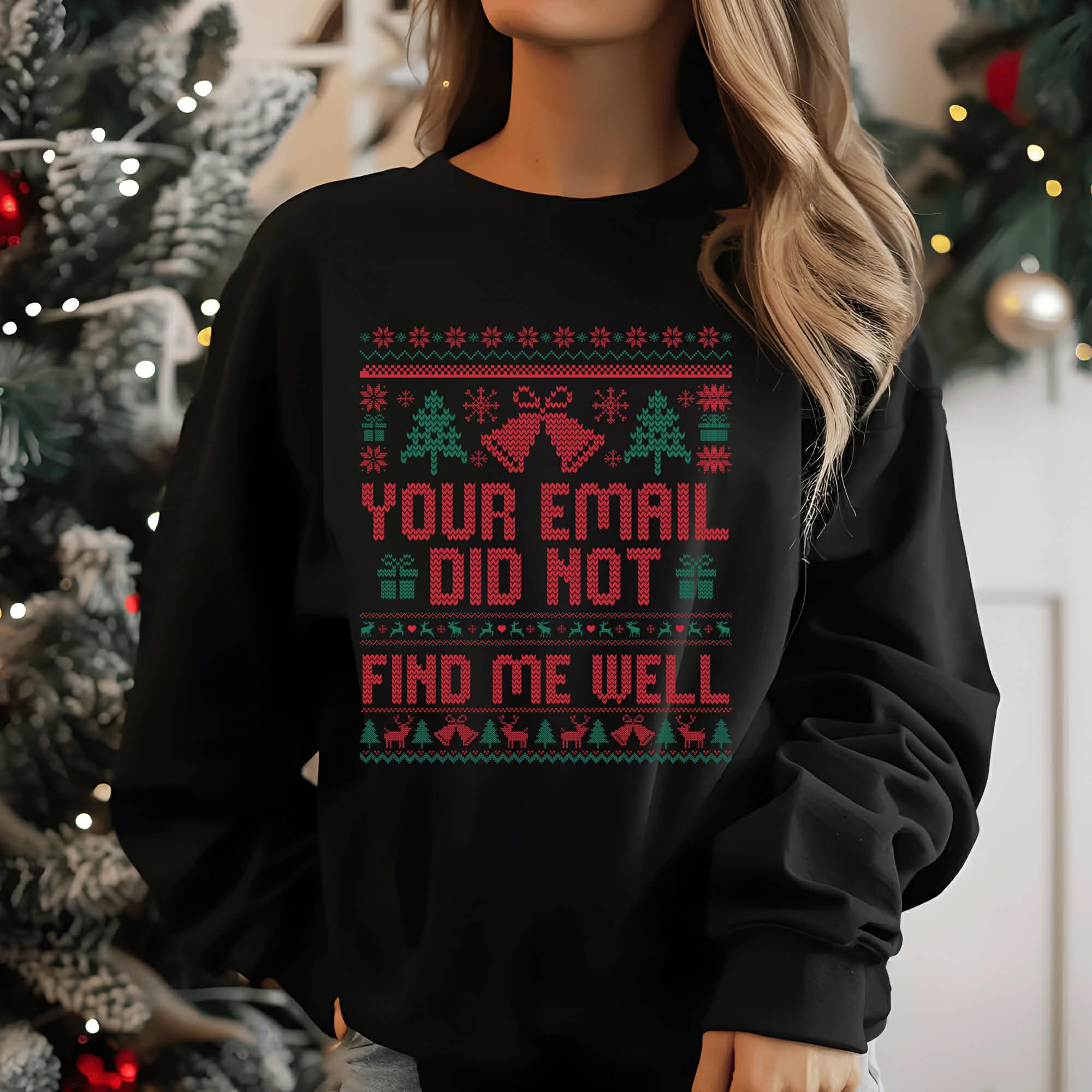 Did Not Find Me Well Workplace Christmas Sweater - ADULT