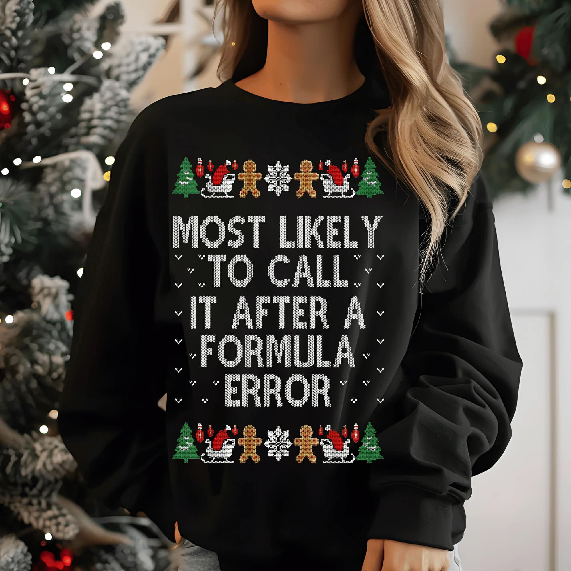 Formula Error Workplace Christmas Sweater - ADULT