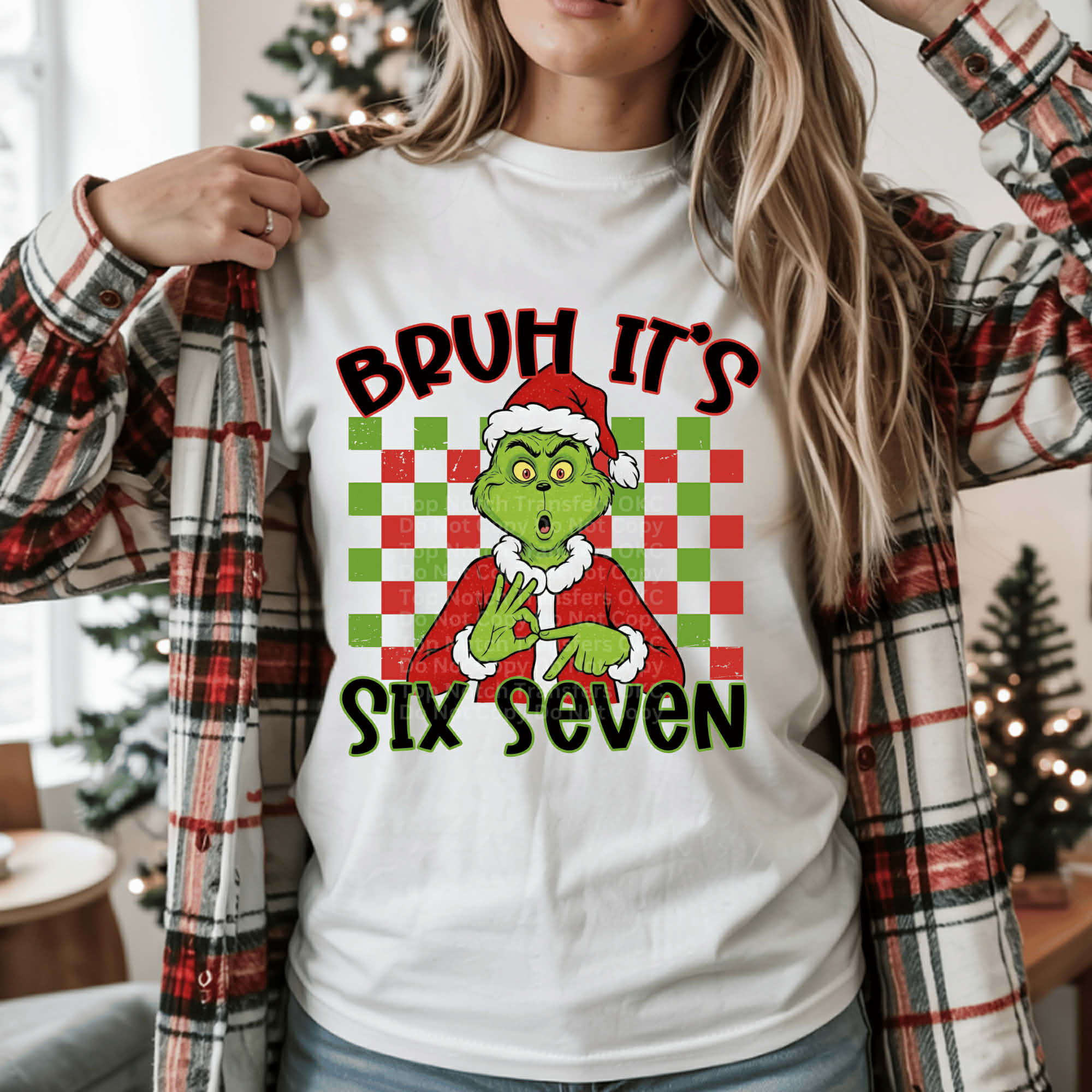 67 Checkered Bruh Christmas-YOUTH