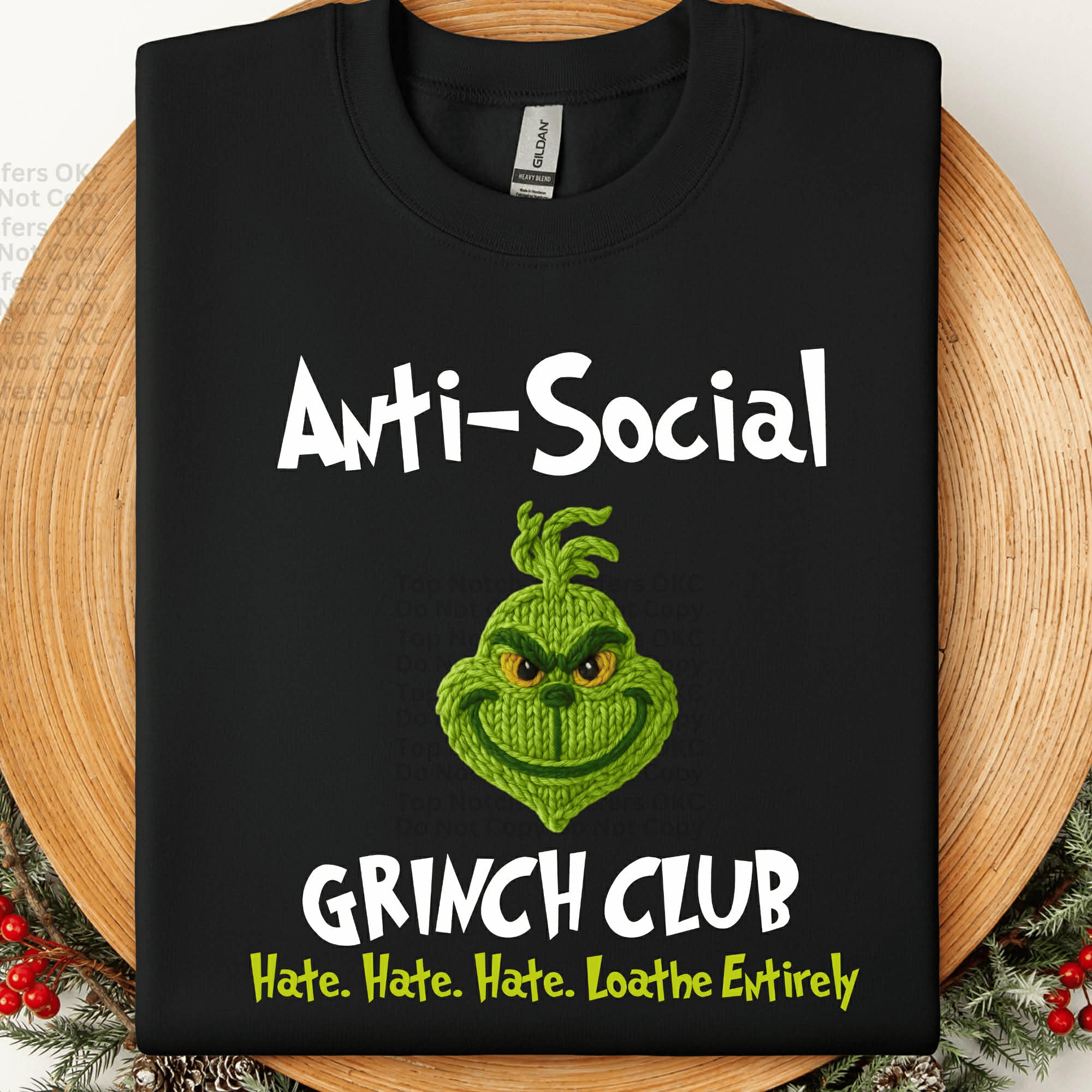 Anti Social Green Guy Faux Yarn- ADULT
