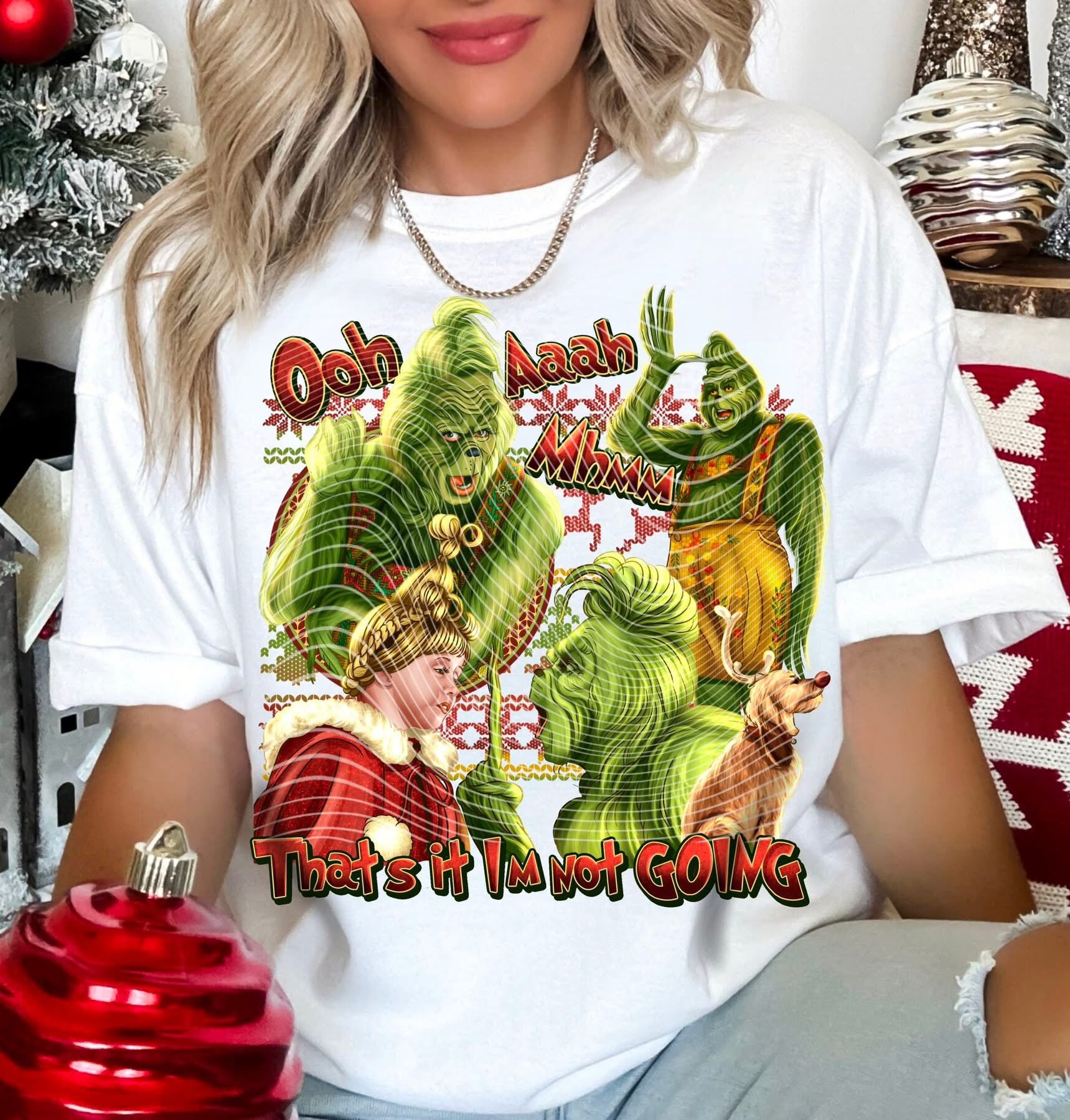 Green Guy Not Going Christmas- ADULT