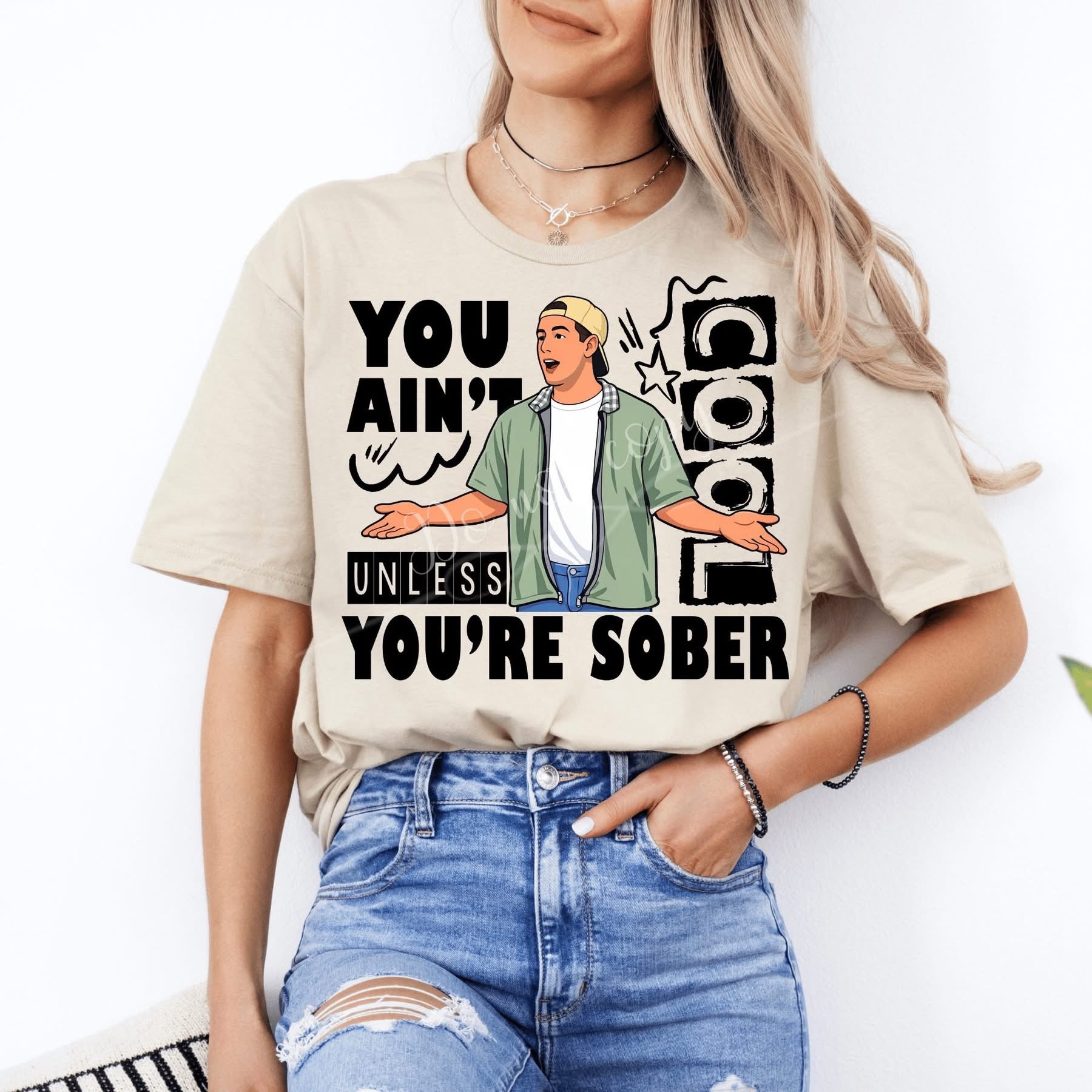 Cool Sober Happy Gilmore Sobriety-ADULT